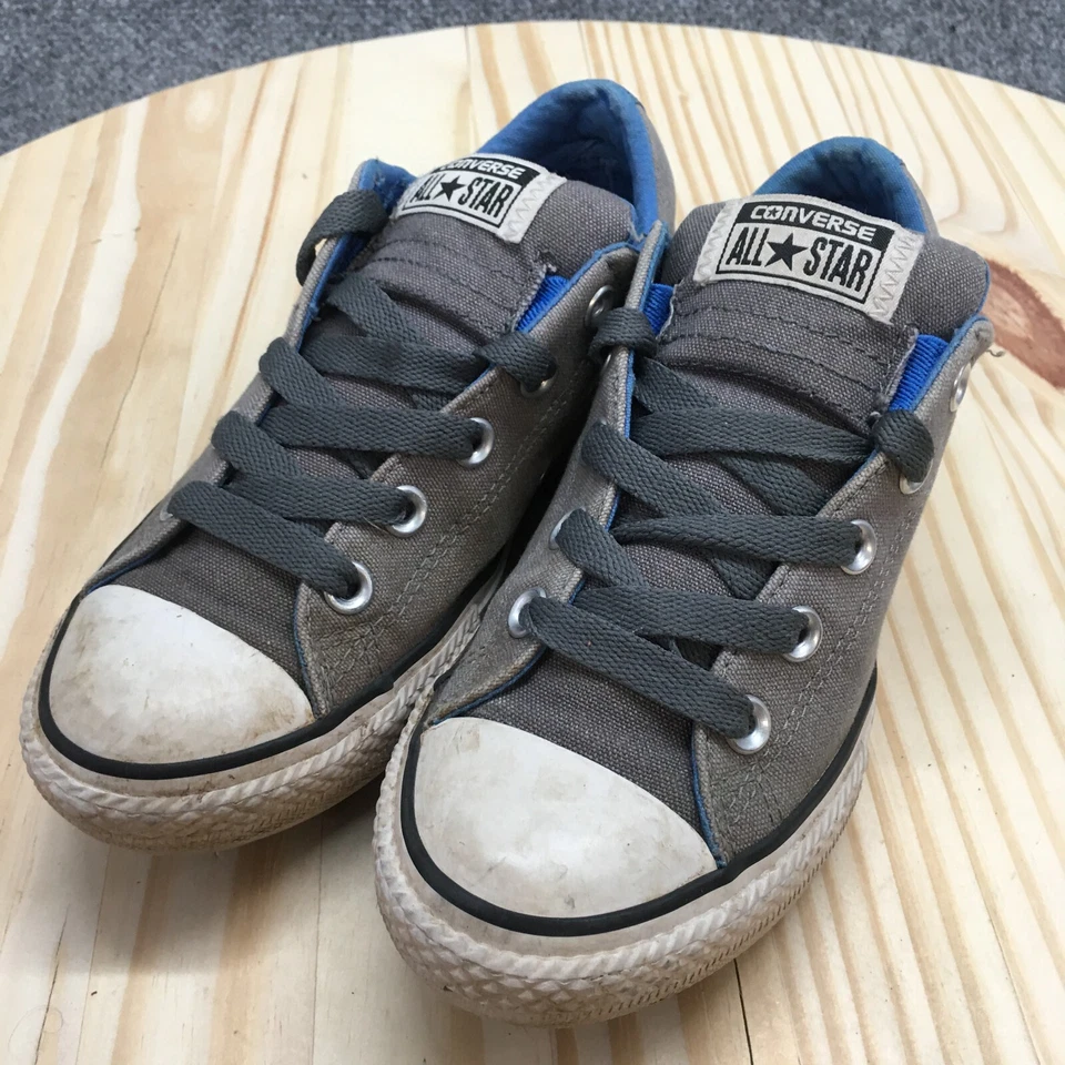 Converse туфли молодежи 3 мальчиков Chuck Taylor все звезды низкий кроссовок 647682F серый - Изображение 3 из 4