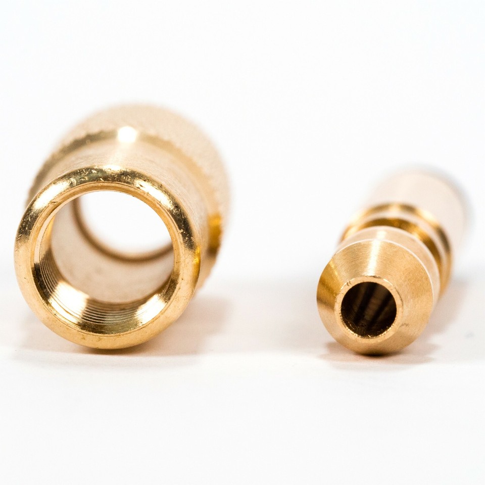 Air Inflator Connector 6mm Barb to 8mm Female Thread Schrader Tyre Pump ...