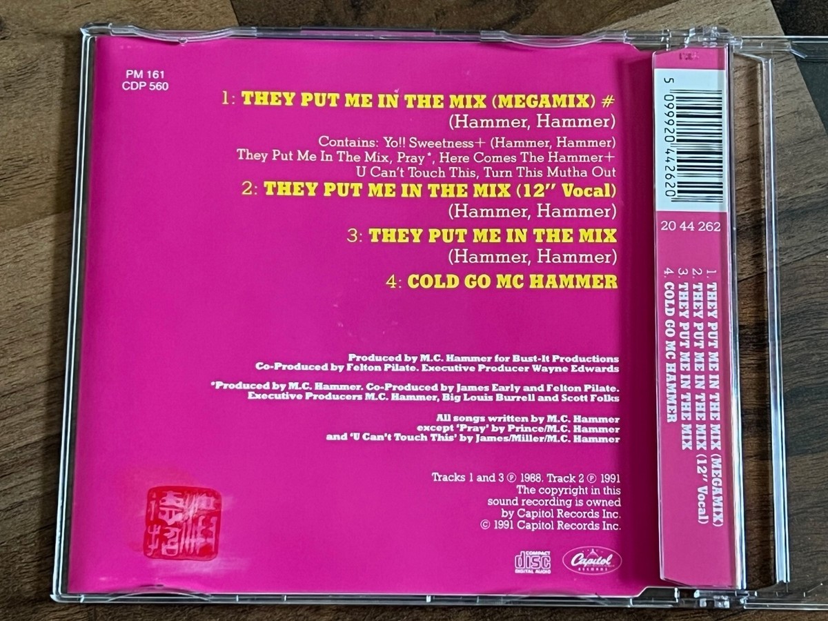 MC HAMMER (Hammer Hammer) They Put Me In The Mix OOP 1991