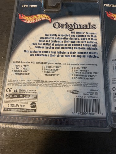 HOT WHEELS ORIGINALS LARRY WOODS EVIL TWIN COUPE & PHANTASTIQUE - Bild 7 von 8