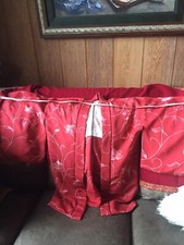 Vintage Kimono Traditonal Japanese Jacket Robe Geisha Floral Orange Lined