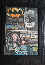 BATMAN ROBOCOP SPECTRUM AMIGA   FRAMED MAGAZINE ADVERT GAME POSTER  8X11" 