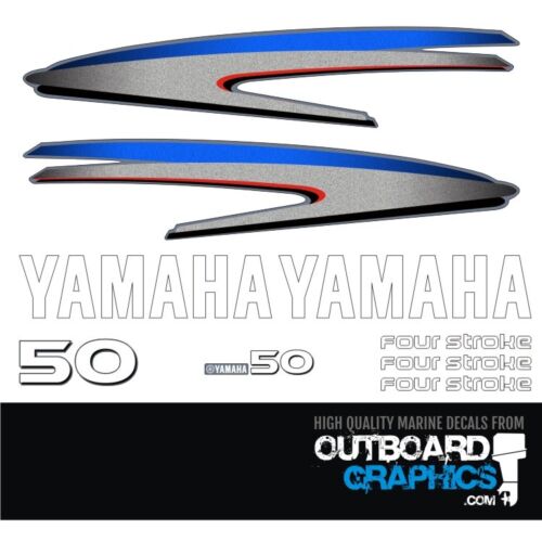 Yamaha 50hp 4 stroke outboard decals/sticker kit - Picture 1 of 1