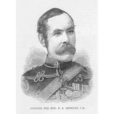 Colonel The Hon. P.S Methuen - Antique Print 1884