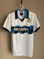 Maglia Calcio Internazionale Milan 1991 Away Retro Score Draw Calcio Taglia S