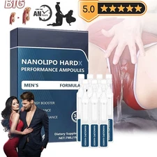  7-35pcs NanoLipo HardX Performance Ampoules - Men's Energy Booster Performance