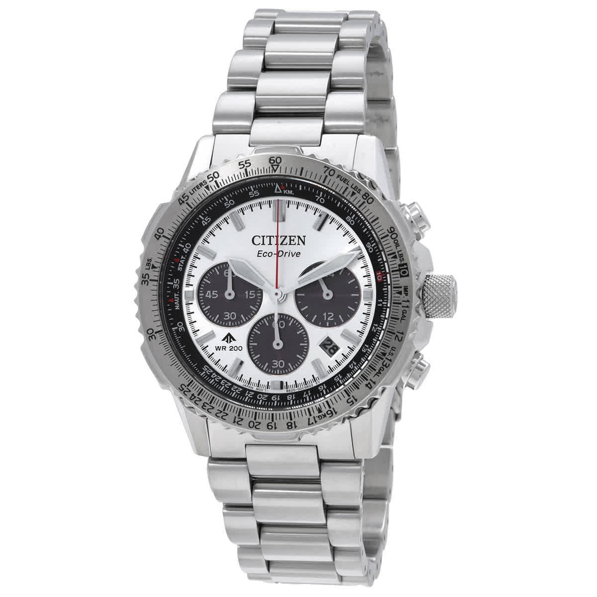 Citizen Promaster Navihawk Chronograph Silver Dial Men's Watch CA4660-61A