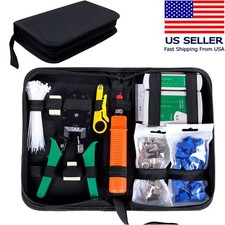 RJ45 Ethernet Network CAT5/5E/6 Cable Tester Crimper Stripper Cutter Tool Set