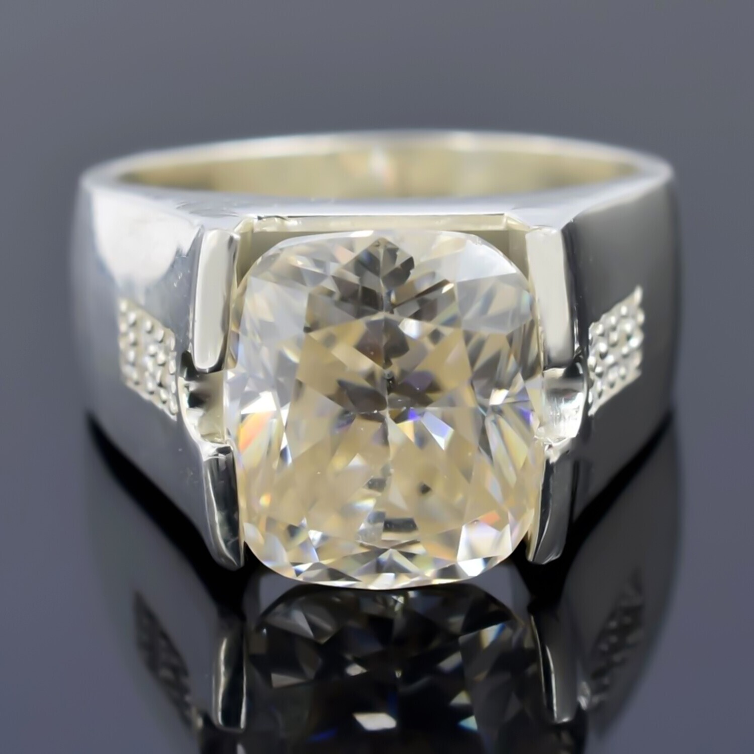 3.50 Ct Certified White Diamond Ring in 925 Silver Christmas Gift for Her