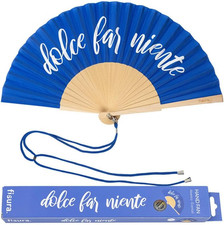 - Originale Ventaglio Con Messaggio.Ventaglio in Legno Moderno E Divertente. Mis