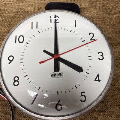 THE STANDARD ELECTRIC TIME Co. 掛け時計 Standard Electric Time Co Wall Clock Circa 1960's 12.5