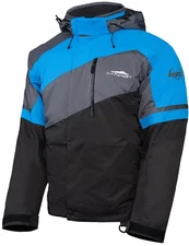 KATAHDIN GEAR KATAHDIN GEAR RECON JACKET MENS, BLACK/GREY/BLUE LARGE 84400704