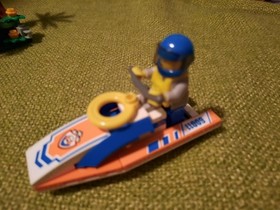 Lego City 60011 & 30665 Jetski Rescue + Baby Gorilla Island 3 Minifigures Shark