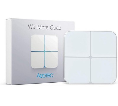 Aeotec WallMote Quad Wireless Z-Wave Wall Switch - White (ZW130-A)
