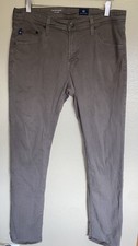 Adriano Goldschmied AG The Matchbox Slim Straight Chino Pants Size 33x34 Brown