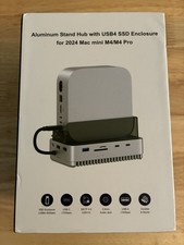 GEWOKLIY Mac Mini M4 Pro Dock, Aluminum Stand and Hub - Model MC61-US