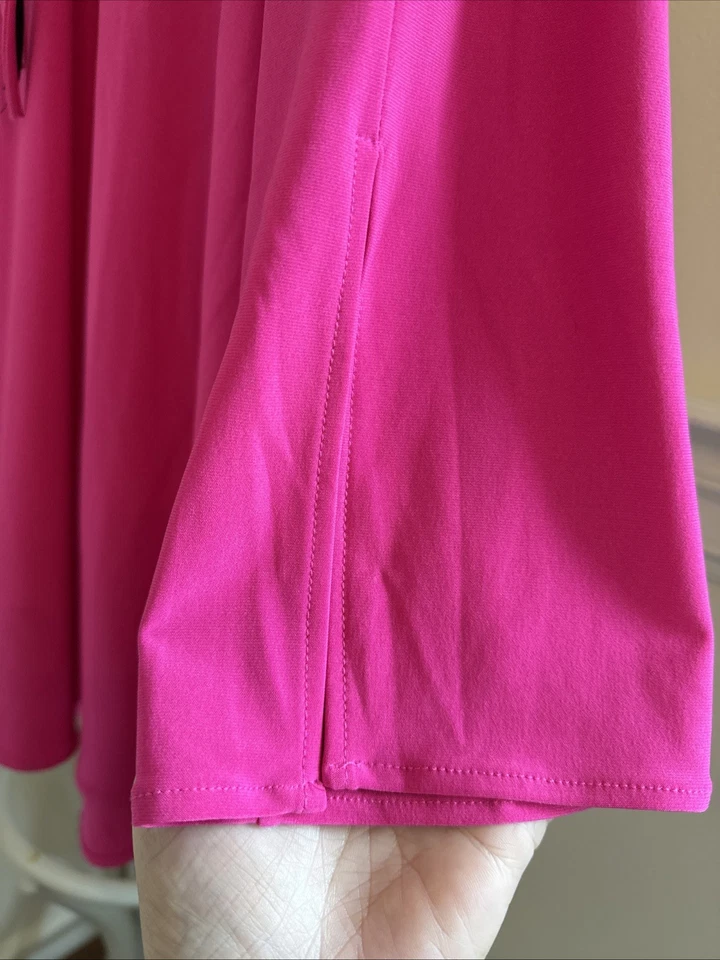 Joseph Ribkoff Pink Blouse, V-Neck 3/4 Bell Sleeve Blouse | Elegant | Size 10 - Image 4 of 4