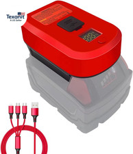 Milwaukee M18 Battery USB-C Charger Adapter   Fast Charging Power Station with L