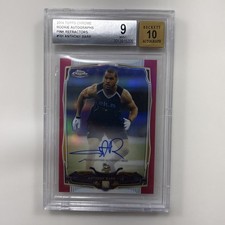 2014 Topps Chrome Anthony Barr Pink Refractor RC 58/75 #161 Auto BGC 9 Auto 10