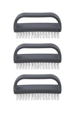 Stiff Nail Brush with Handle 3 Pack Fingernail Scrub Cleaning Brushes for Toe...