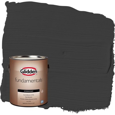 Fundamentals Grab-N-Go Black Flat Exterior Paint 1 Gallon