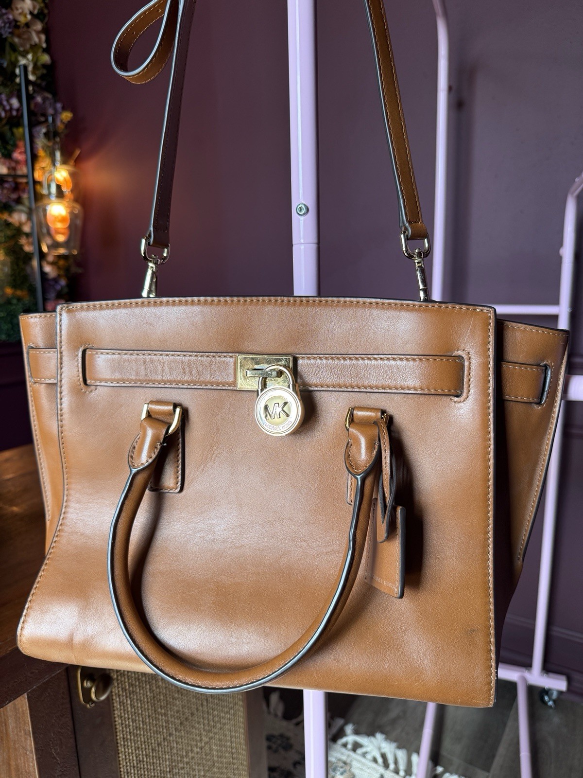 Michael Kors Large Leather Satchel Authentic - image 2