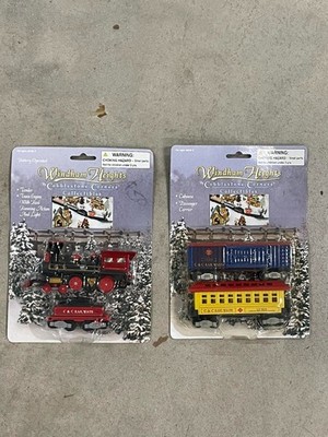 Windham Heights Cobblestone Corners Collectibles Train Set 2 packages
