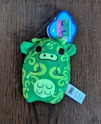 Cows vs Aliens #014 Moo-Tian From Udder Space Green Cow Swirls Beanbag Plush 4''