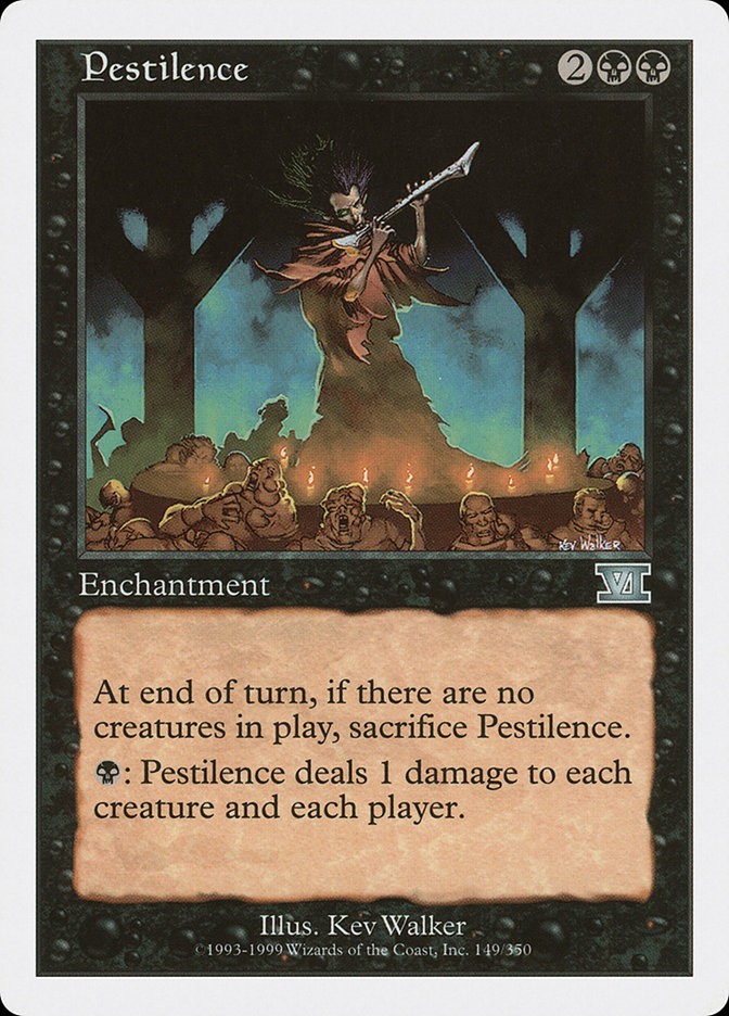 MTG Magic the Gathering Pestilence (149/351) Sixth Edition LP