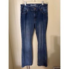 Wrangler Boot Cut Jeans Womens 11x32 09MWZAH Blue Stretch Cowgirl Western