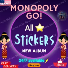 Monopoly Stickers Go 1-6 Stars ⭐( Partner event Available) 🔥  ⭐SUPER FAST⚡ 24/7