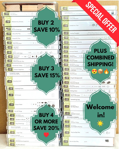 Stampin’ Up! Retired Clear Photopolymer & Rubber Stamp Sets – Choose Your Set