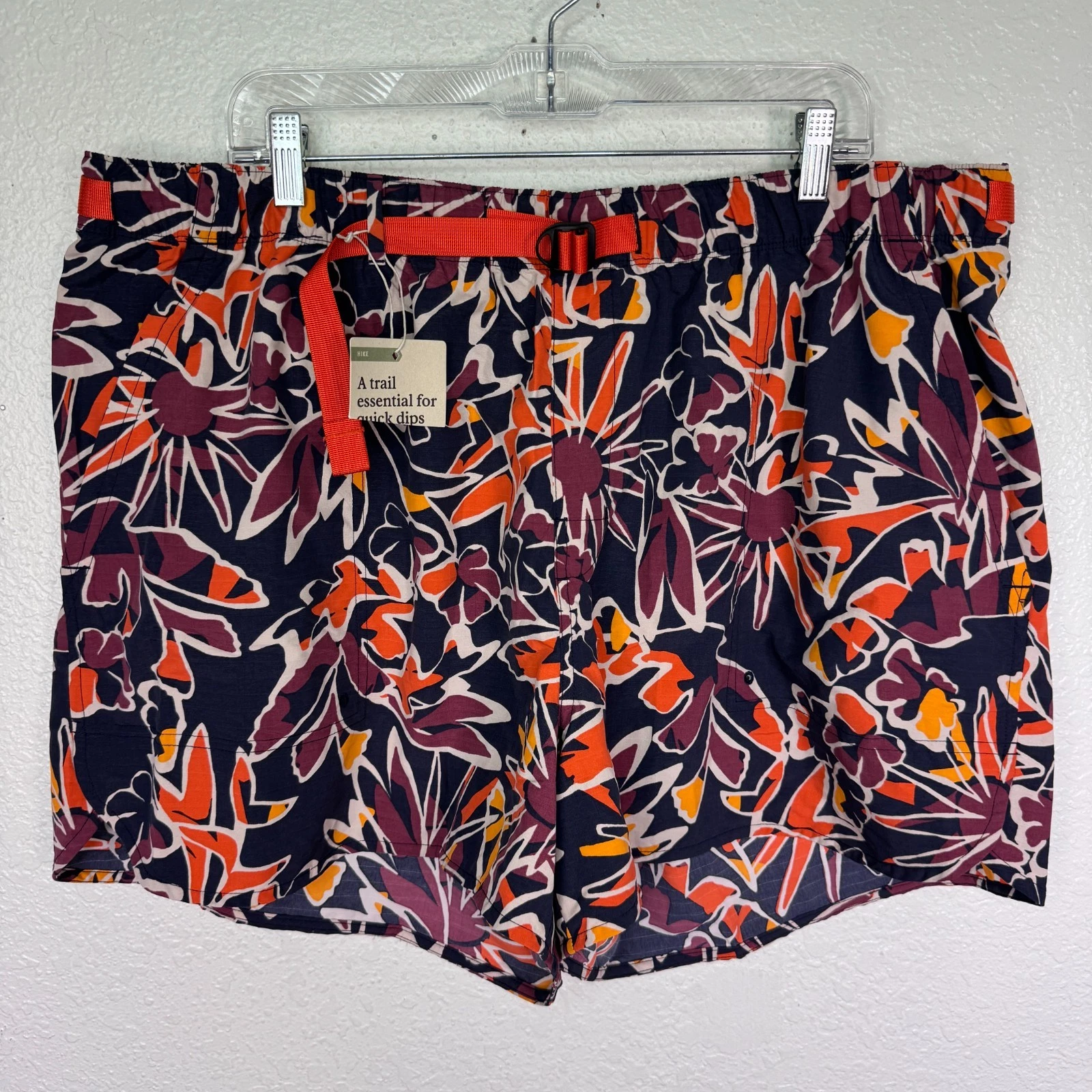 REI Trail Made Amphib Shorts Womens 2X Hiking Hike Swim Camp Colorful NEW XXL