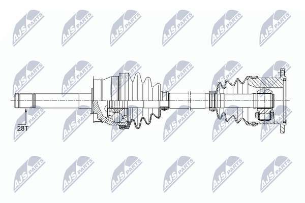 Nty Antriebswelle NPW-NS-086 Passend FüR Nissan-image