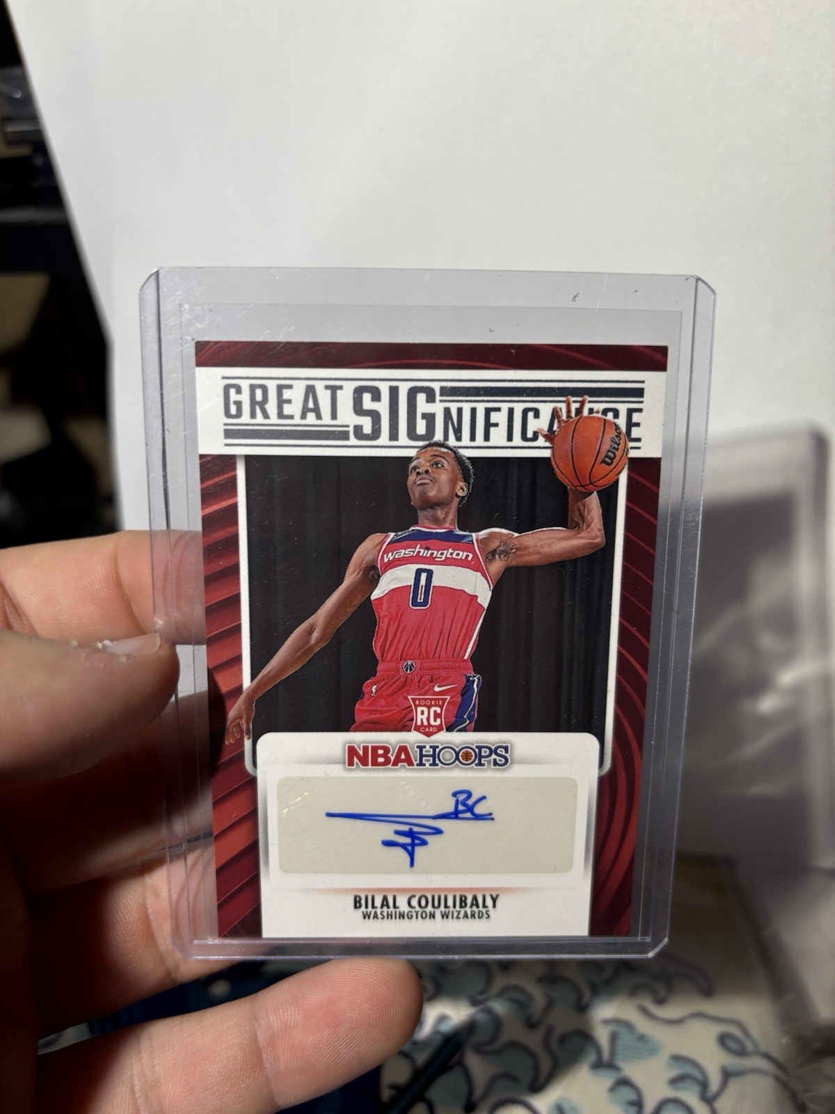 2023-24 Hoops Bilal Coulibaly Great SIGnificance #GS-BIL RC Auto Wizards