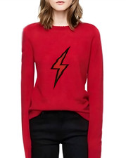 Zadig  Voltaire Miss Flash Intarsia Wool  Cashmere-Blend Sweater