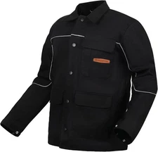 ARCCAPTAIN Welding Jacket, 11oz Flame Resistant (FR) Cotton X-Large 