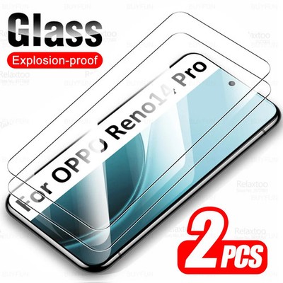 2Pcs OPPO Reno14 Pro Reno14 F FS 5G Reno14 5G Tempered Glass Screen Protector 