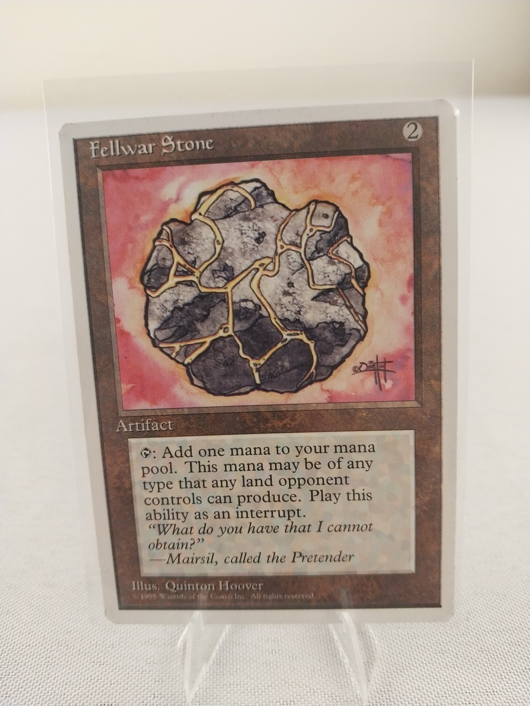Vintage MTG Magic the Gathering Fellwar Stone Fourth Edition (#337) LP
