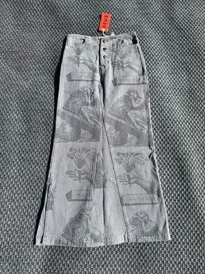 Deus Ex Machina Jeansrock Overdyed Anthracite Gr. S