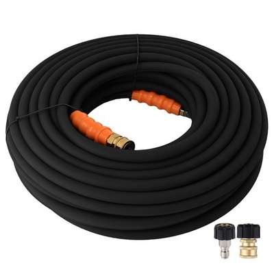 #ad 125 FT Pressure Washer Hose 3 8quot; 4800PSI with M22 14mm Steel Wire Braided $158.25