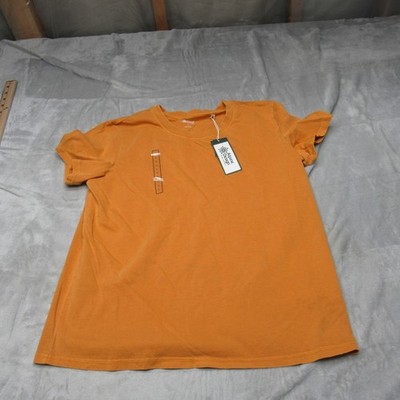 Alpine Design Shirt Women Large Yellow Hike Short Sleeve UP30+ Casual NEW