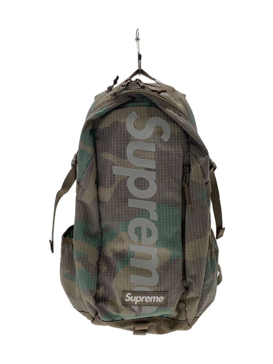 Supreme Sac à Dos Sac à Dos Polyester Kaki Camouflage 24SS Woodland Occasion