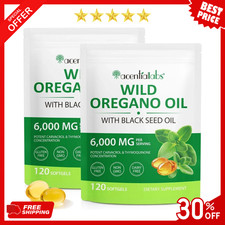 Resilia Oil Of Oregano With Black Seed Oil 6,000MG 1 Pack / 2 Pack 