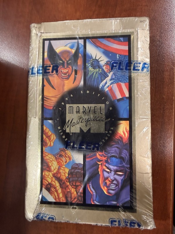 1994 FLEER MARVEL MASTERPIECES HILDBRNADT BROTHER (SEALED) BOX (36 PACKS)  Pics!
