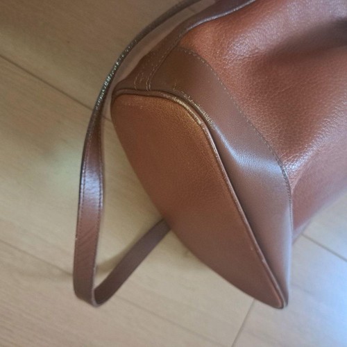 Burberry Shoulder Bag Leather Nova Check Drawstring Unisex Excellent - Picture 5 of 11
