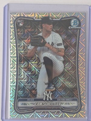2026 Bowman Chrome Cam Schlittler RC Geometric Refractor #53 Yankees Rookie