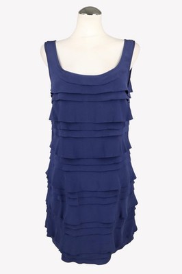 French Connection Damen Kleid Gr. 36 (UK 10) Blau Etuikleid Dress