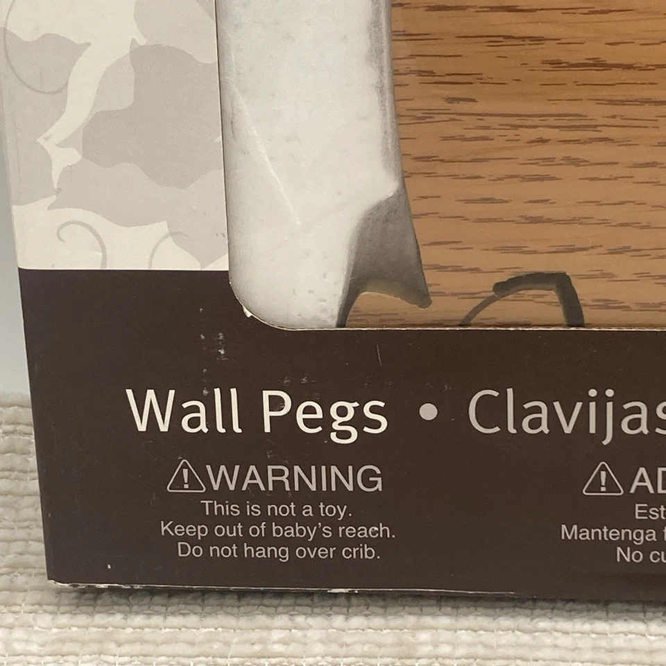 Juego de 2 clavijas de decoración de pared para guardería de corderos e hiedra colgadores búho y oso de peluche Foto 3 de 4