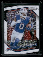 2025 Panini Prizm #275 Keon Coleman White Sparkle